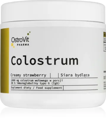 БАД OstroVit Colostrum для пищеварения, со вкусом клубники, 100 г вкус Creamy Strawberry