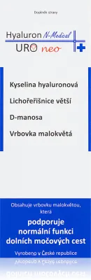 Капли для мочевыделительной системы N-Medical Hyaluron Uro Neo с гиалуроновой кислотой и D-маннозой, 100 мл