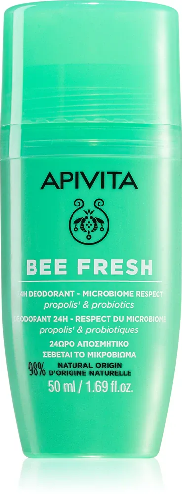 Apivita Bee Fresh Deodorant - Дезодорант ролл-он przed poceniem i niechcianym zapachem, 50 мл