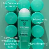 Apivita Bee Fresh Deodorant - Дезодорант ролл-он przed poceniem i niechcianym zapachem, 50 мл — фото 2