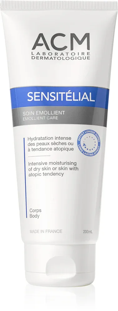 ACM Sensitelial Emollient Care - Увлажняющий крем для сухой и атопической кожи, 200 мл