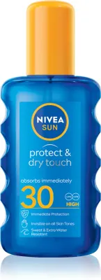 NIVEA SUN Protect & Dry Touch - Невидимый спрей для загара SPF 30, 200 мл