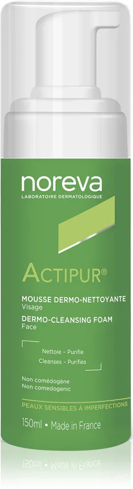 Noreva Actipur Dermo-Cleansing Foam - Пенка для очищения чувствительной кожи, 150 мл