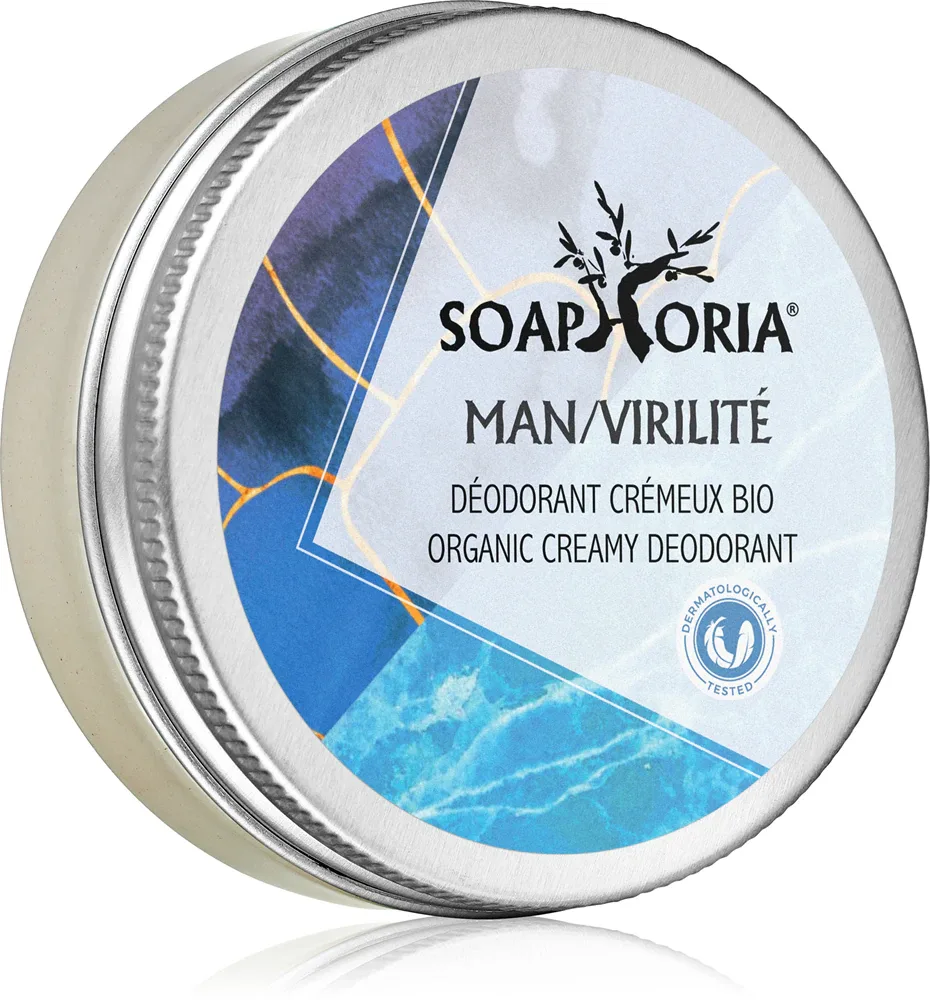 Soaphoria Man Virilite - Органический кремовый дезодорант для мужчин, 50 мл