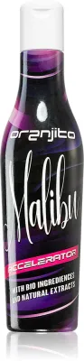 Молочко для загара в солярии Oranjito Malibu Accelerator с маслом ши, 200 мл с ароматом White Tea