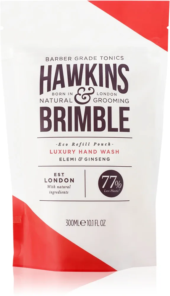 Hawkins & Brimble Luxury Hand Wash Eco Refill Pouch - Жидкое мыло для рук, наполнение, 300 мл