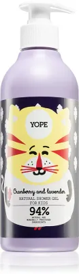 Yope Cranberry & Lavender - Интенсивно увлажняющий гель для детей под душ, 400 мл