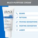 Uriage Bariederm Cica-Cream with Copper-Zinc SPF 50+ - Крем для лица с медью и цинком SPF 50+, 40 мл — фото 7