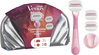 Gillette Venus Comfortglide Sugarberry Miami Gift Set - Подарочный набор для женщин