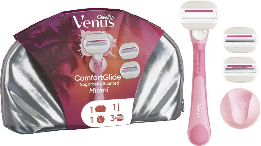 Gillette Venus Comfortglide Sugarberry Miami Gift Set - Подарочный набор для женщин