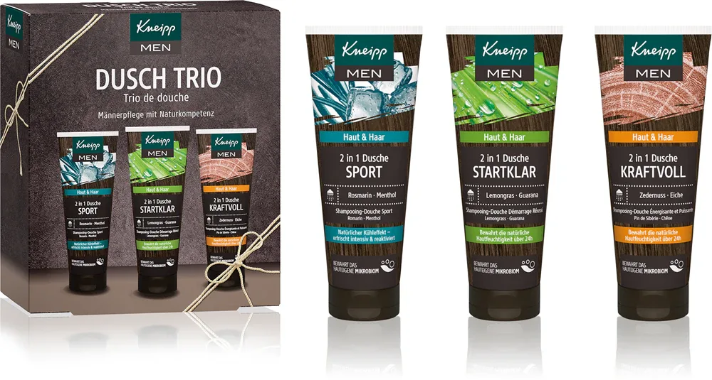 Kneipp Men Shower Trio - Набор подарочный для душа для мужчин