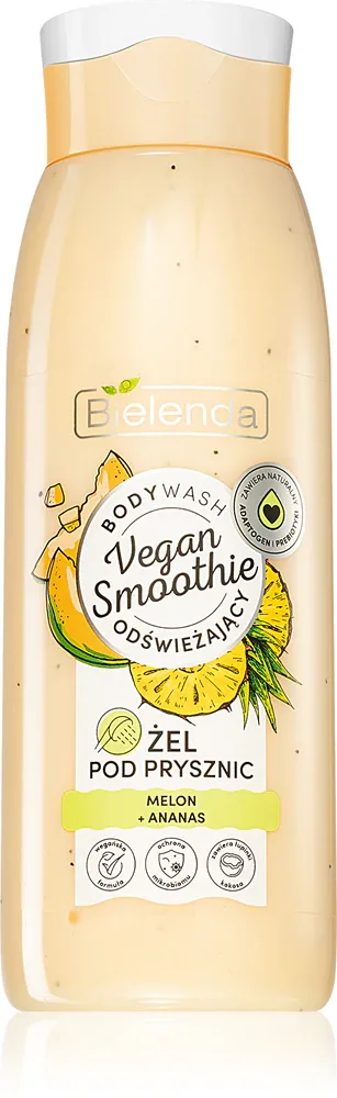 Bielenda Vegan Smoothie Melon & Pineapple - Нежный гель для душа, 400 мл