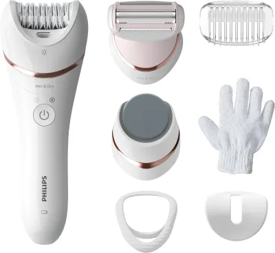Philips Epilator Series 8000 BRE730/10 Wet & Dry - Эпилятор BRE730/10, 1 шт