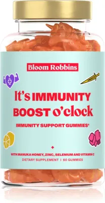 Мармелад жевательный Bloom Robbins It's IMMUNITY BOOST o'clock с витамином C и мёдом Manuka, 60 шт