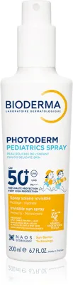 Спрей солнцезащитный Bioderma Photoderm Pediatrics детский, SPF 50+, для чувствительной кожи, 200 мл