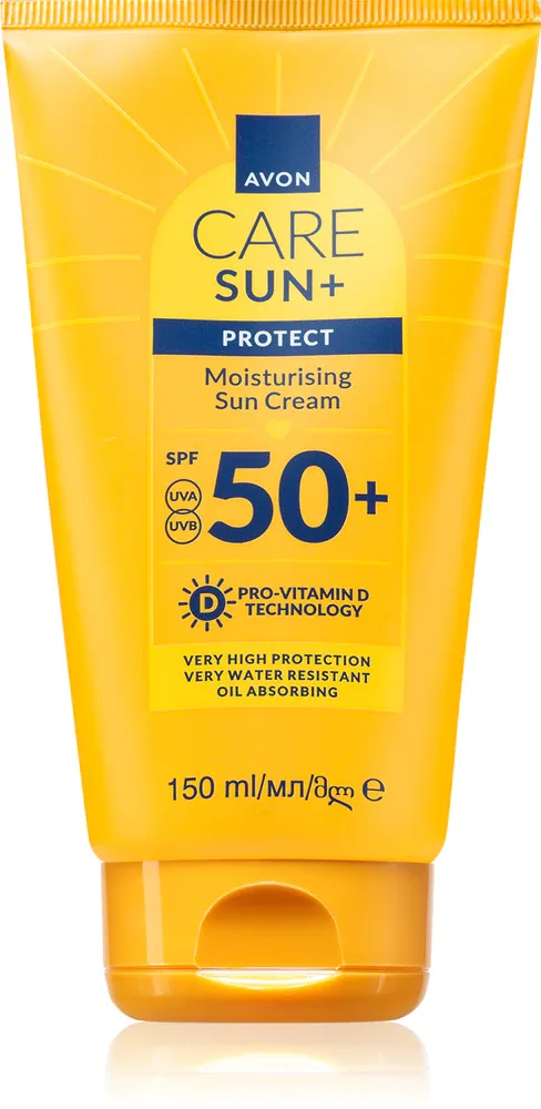 Avon Care Sun + Protect - Увлажняющий крем для загара SPF 50+, 150 мл