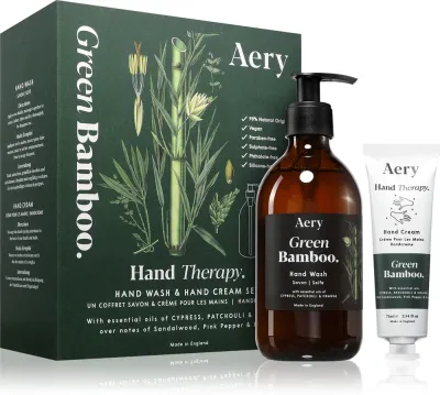 Aery Green Bamboo - Набор подарочный - твердое мыло
