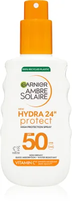 Garnier Ambre Solaire Hydra - Солнцезащитный спрей SPF 50, 150 мл