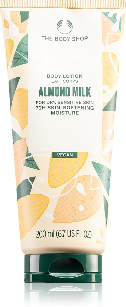 The Body Shop Almond Milk Body Lotion - Молочко для тела для сухой и чувствительной кожи, 200 мл