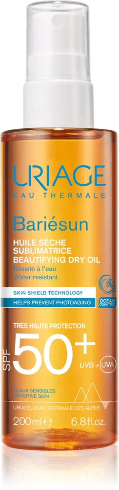Uriage Bariesun Dry Oil SPF 50+ - Сухое масло для загара SPF 50+, 200 мл