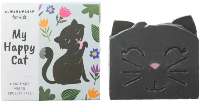 Almara Soap My Happy Cat - Детский крем с ароматом персика для детей, 100 г