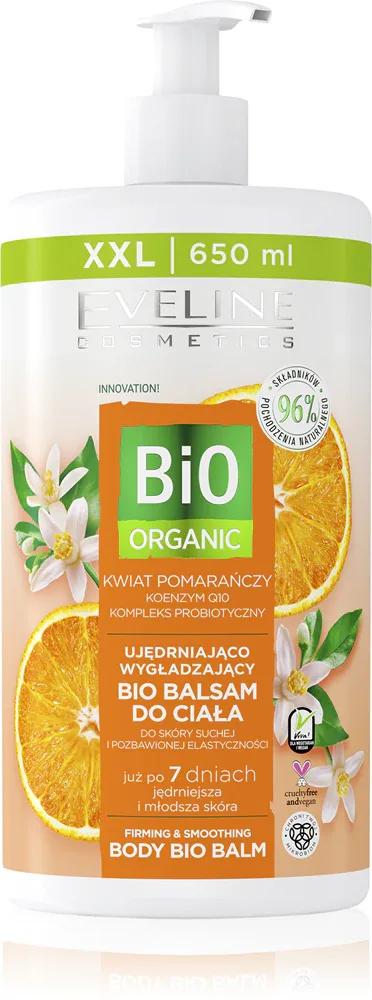 Eveline Cosmetics Bio Organic - Успокаивающий бальзам для тела с укрепляющим эффектом, 650 мл