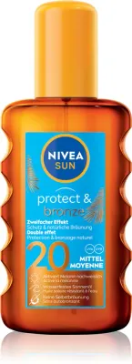 NIVEA SUN Protect & Bronze - Сухое масло для загара SPF 20, 200 мл