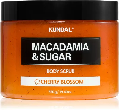 KUNDAL Macadamia & Sugar White Musk - Сахарный пилинг с маслом ши, 550 г