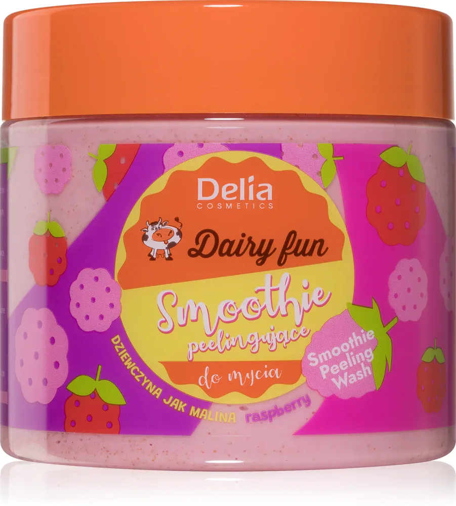Delia Cosmetics Dairy Fun - Пилинг для тела Raspberry, 350 г