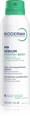 Bioderma Sebium Kerato+ Body - Спрей для тела против угрей, покраснений и шрамов после угрей, 150 мл