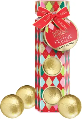 Baylis & Harding Festive Edition Luxury Bath Bomb - Набор косметики для лица в подарочной упаковке, 3 г