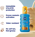 NIVEA SUN Protect & Bronze - Интенсивный спрей для загара SPF 30, 200 мл — фото 2