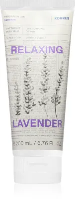 Korres Relaxing Lavender - Расслабляющее молочко для тела на ночь, 200 мл