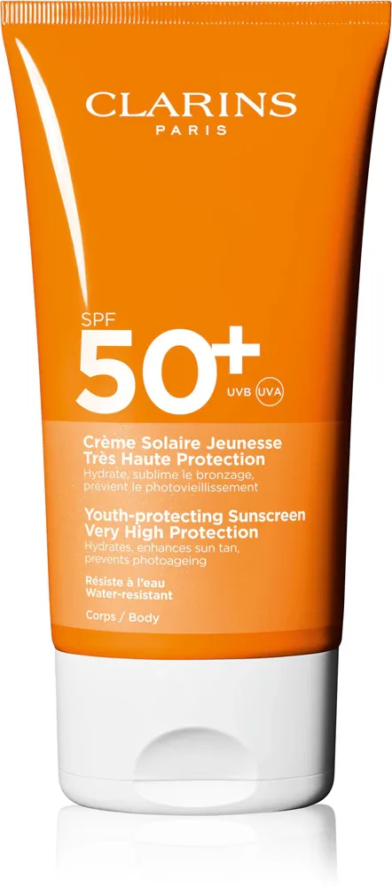 Clarins Sun Body Cream SPF50+ - Солнцезащитный крем SPF 50+, 150 мл
