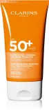 Clarins Sun Body Cream SPF50+ - Солнцезащитный крем SPF 50+, 150 мл — фото 1