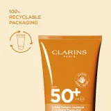 Clarins Sun Body Cream SPF50+ - Солнцезащитный крем SPF 50+, 150 мл — фото 7
