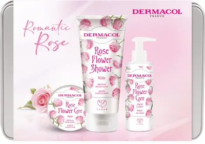 Dermacol Flower Care Rose - Подарочный набор в жестяной коробке