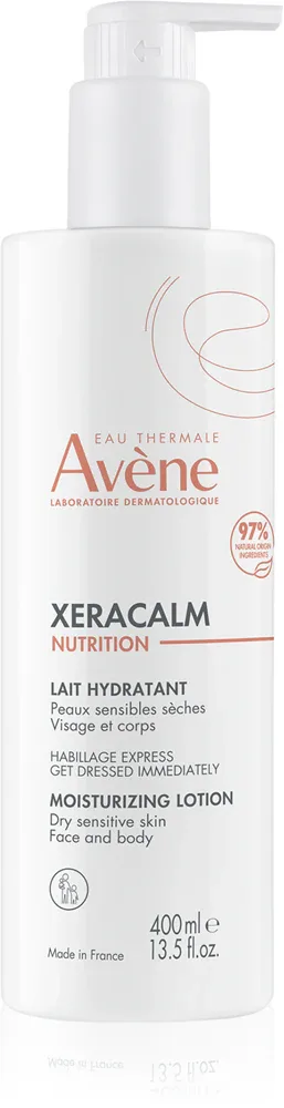 Avene XeraCalm Nutrition - Млечко увлажняющее для лица и тела для очень сухой кожи, 400 мл
