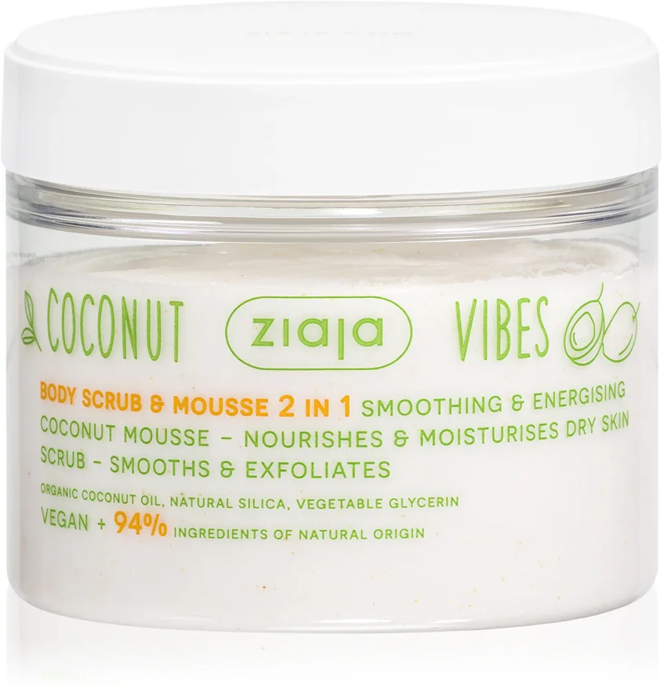 Ziaja Coconut Vibes - Пилинг для тела с увлажняющим действием, 270 мл