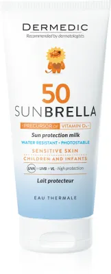Dermedic Sunbrella Baby - Минеральное молочко для загара SPF 50, 100 г