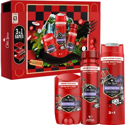Old Spice Nightpanther Game Set - Подарочный набор для мужчин