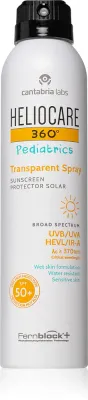 Heliocare 360 Pediatrics Transparent Spray - Защитный спрей для детей SPF 50+, 200 мл