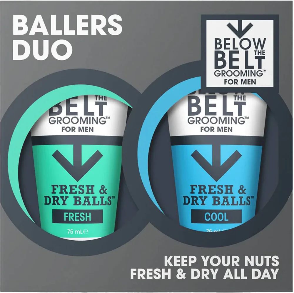 Below the Belt Grooming Fresh and Cool Ballers Duo - Подарочный набор для интимной гигиены, 1 шт