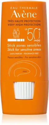 Avene Sun Stick for Sensitive Areas - Стик для чувствительных участков SPF 50+, 8 г