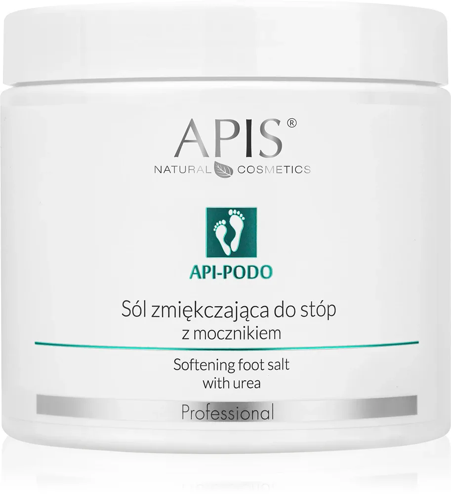 Соль для ванночек для ног Apis Natural Cosmetics Api-Podo смягчающая, для сухой и огрубевшей кожи, вес 650 г
