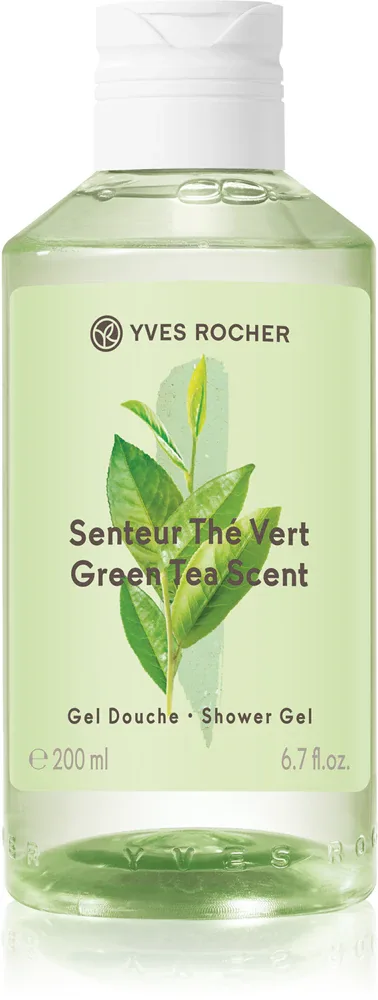 Yves Rocher Green Tea - Освежающий гель для душа, 200 мл