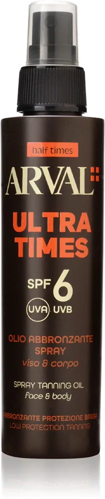 Arval Half Times Ultra Times SPF 6 - Крем для загара для лица и тела, 125 мл