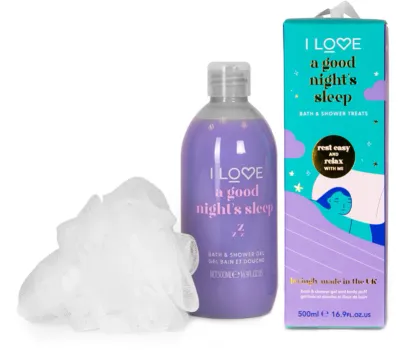 I Love Bathtime Treats A Good Night's Sleep - подарочный набор для душа