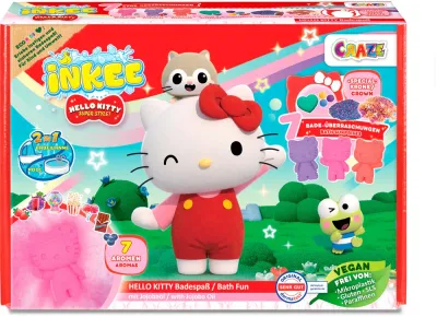 Набор для ванны Hello Kitty Gift Box Bath детский, подарочный, с бомбочками и солью для детей