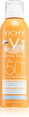 Vichy Capital Soleil - Нежный детский защитный антипесочный спрей SPF 50+, 200 мл